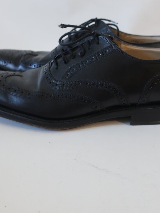 Mens Dolce & Gabbana Black Leather Oxford Lace Up Derby Shoes 10 main image 7